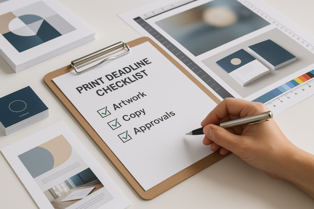 Print Deadline Checklist: Artwork, Copy, and Approvals